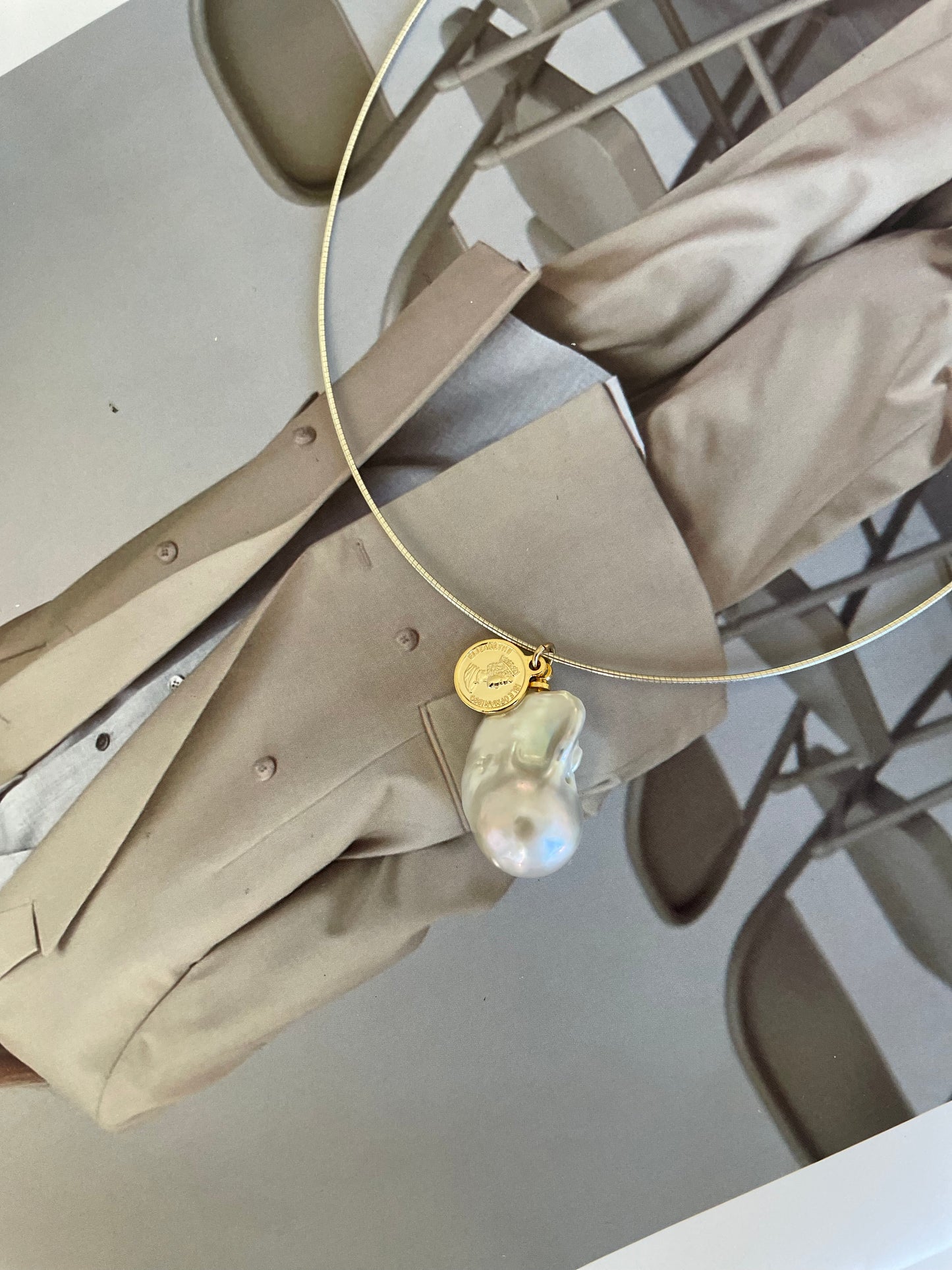 巴洛克金币银圈项链