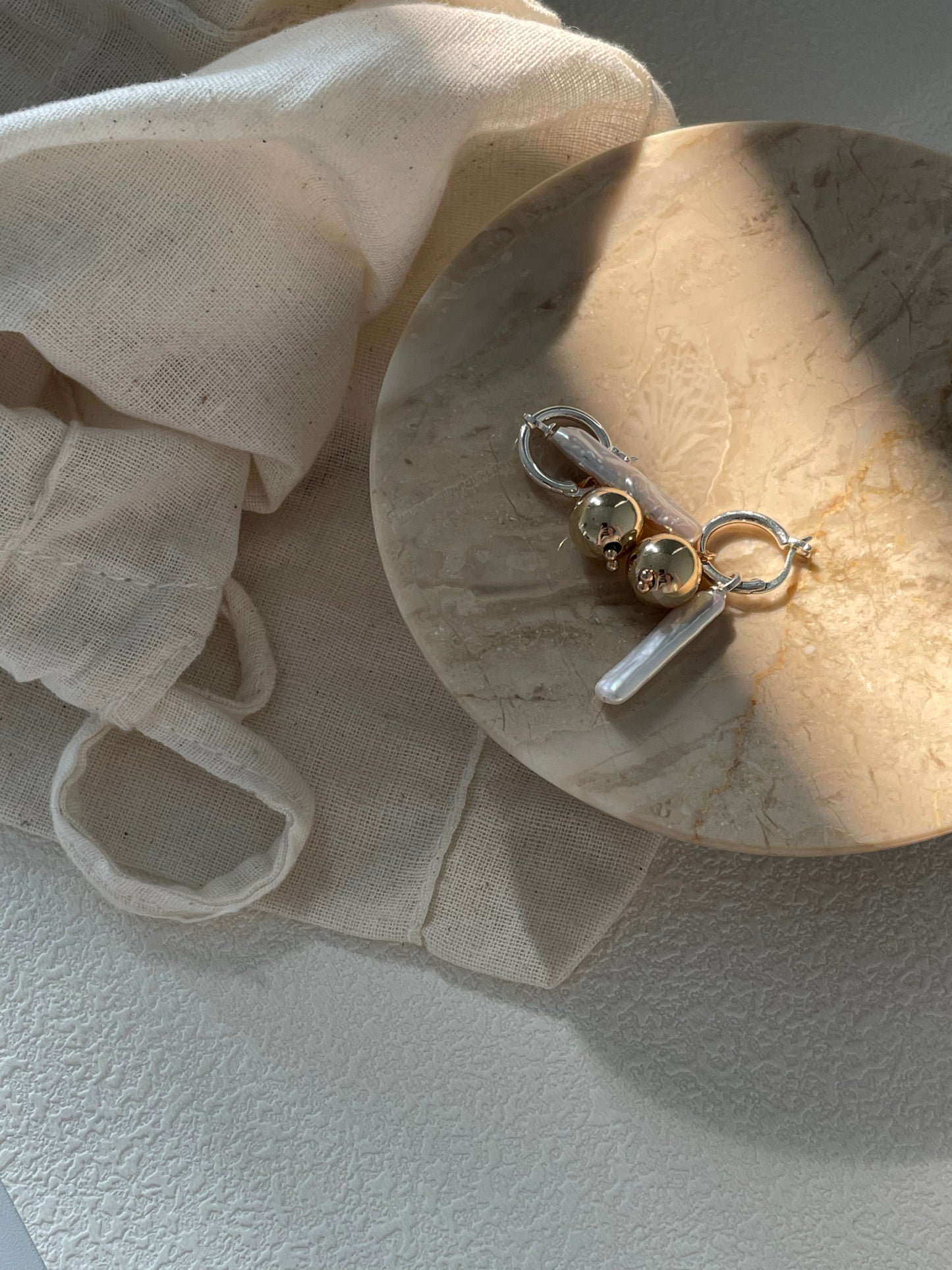 金球巴洛克耳环