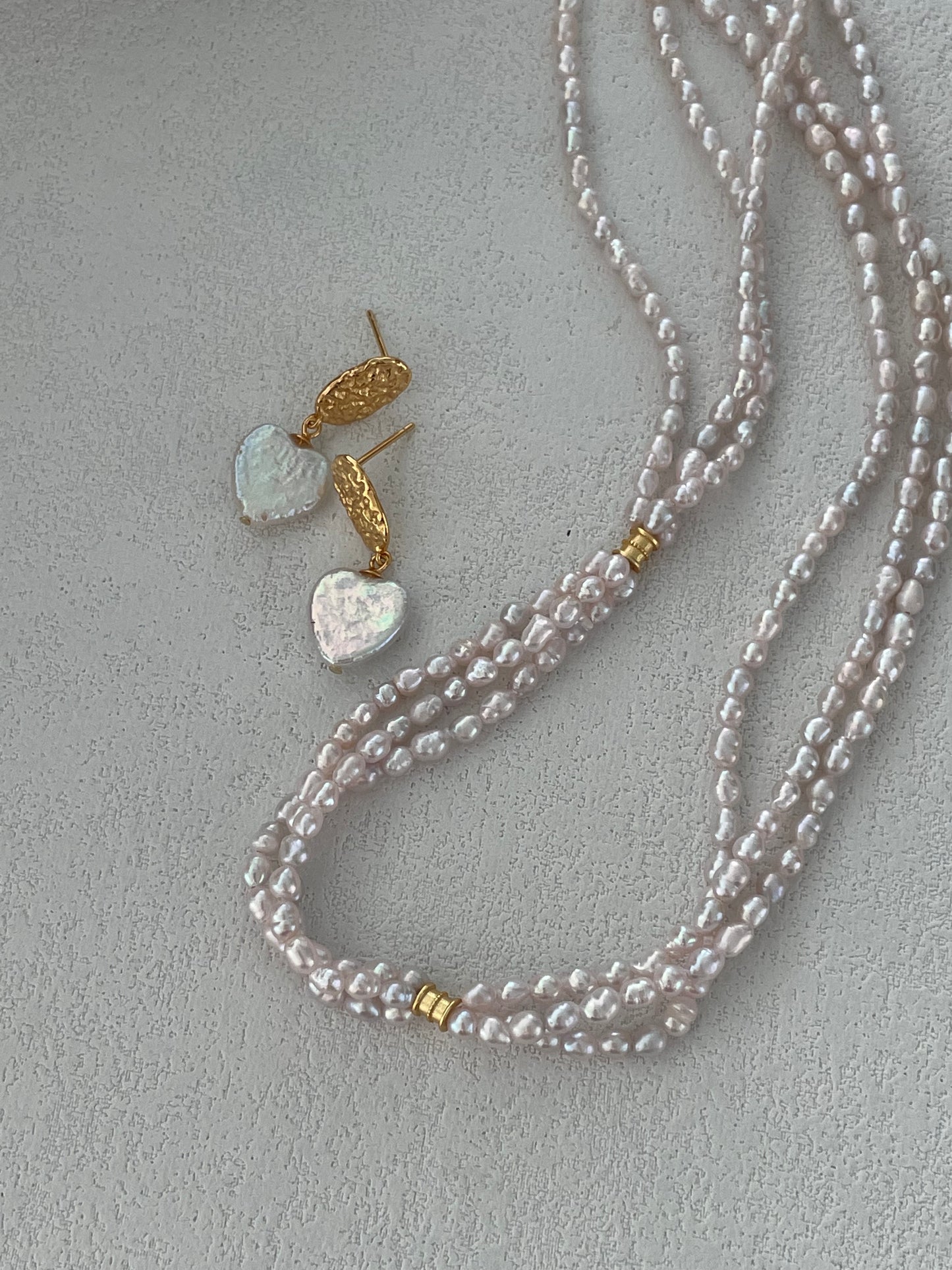 复古爱心金耳环