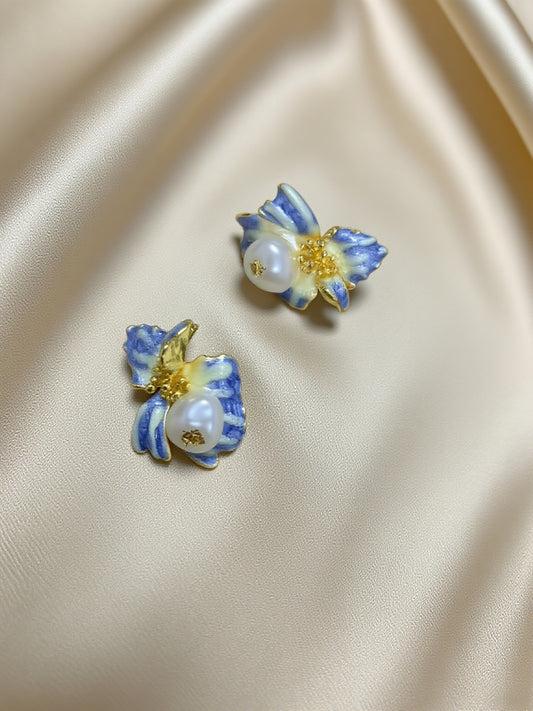 花朵耳钉